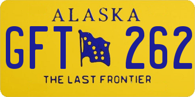 AK license plate GFT262