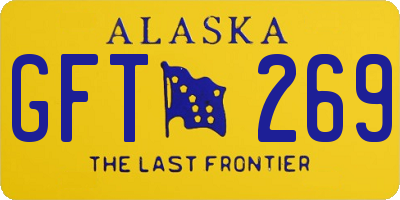 AK license plate GFT269