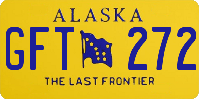 AK license plate GFT272