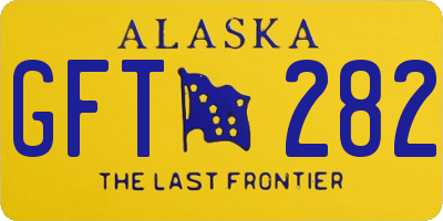 AK license plate GFT282