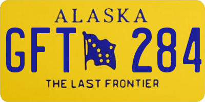 AK license plate GFT284