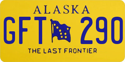 AK license plate GFT290