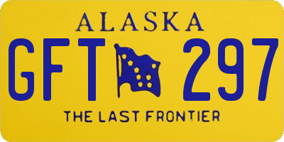 AK license plate GFT297