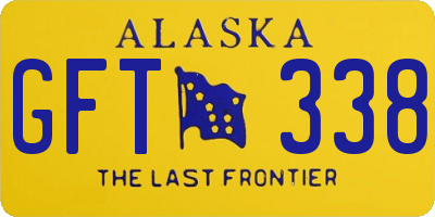 AK license plate GFT338
