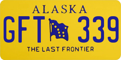 AK license plate GFT339