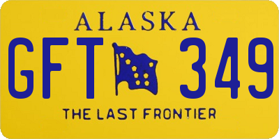AK license plate GFT349