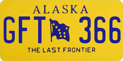 AK license plate GFT366