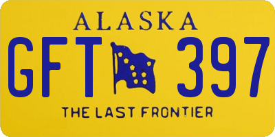AK license plate GFT397