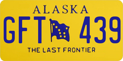 AK license plate GFT439