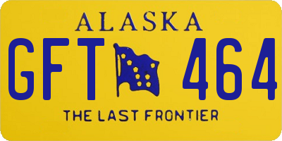 AK license plate GFT464