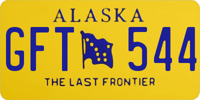 AK license plate GFT544