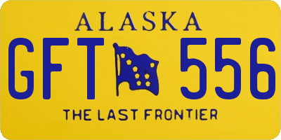 AK license plate GFT556