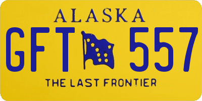 AK license plate GFT557