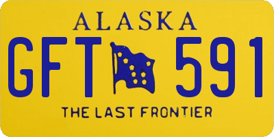 AK license plate GFT591