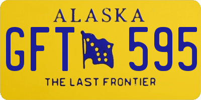 AK license plate GFT595