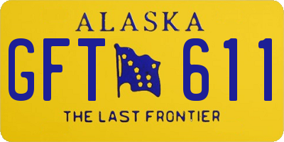 AK license plate GFT611