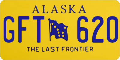 AK license plate GFT620