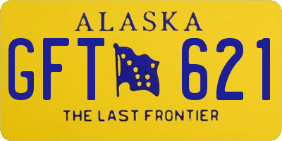 AK license plate GFT621