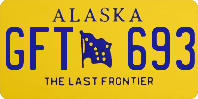 AK license plate GFT693
