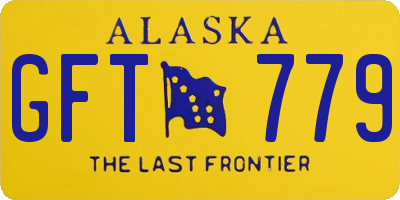 AK license plate GFT779