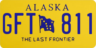 AK license plate GFT811