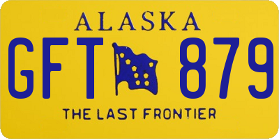 AK license plate GFT879