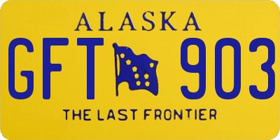 AK license plate GFT903