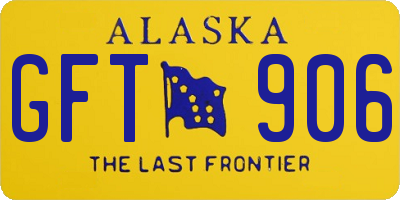 AK license plate GFT906