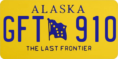AK license plate GFT910