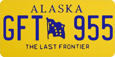 AK license plate GFT955