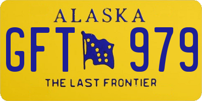 AK license plate GFT979