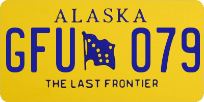 AK license plate GFU079