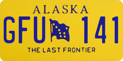 AK license plate GFU141