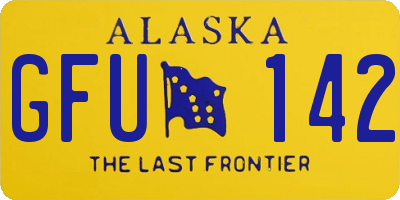 AK license plate GFU142