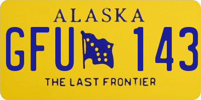 AK license plate GFU143