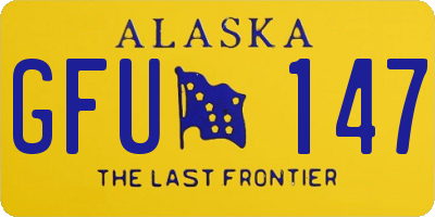 AK license plate GFU147