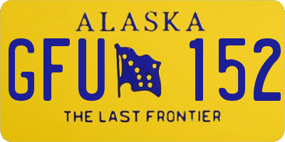 AK license plate GFU152