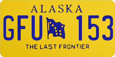 AK license plate GFU153