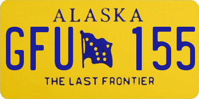 AK license plate GFU155