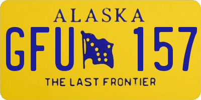 AK license plate GFU157