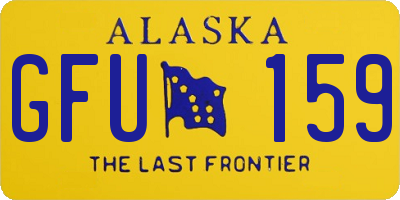 AK license plate GFU159