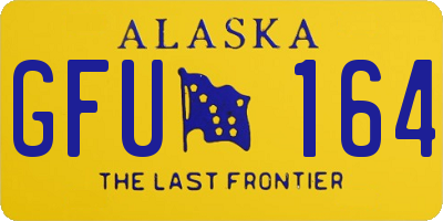 AK license plate GFU164
