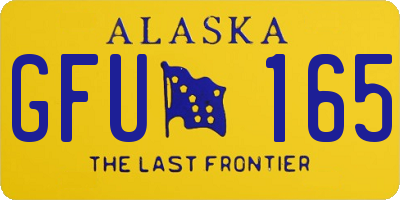 AK license plate GFU165