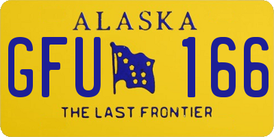 AK license plate GFU166