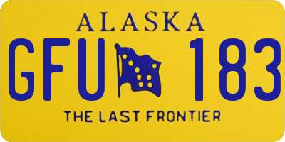 AK license plate GFU183