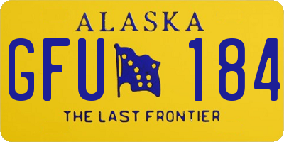 AK license plate GFU184