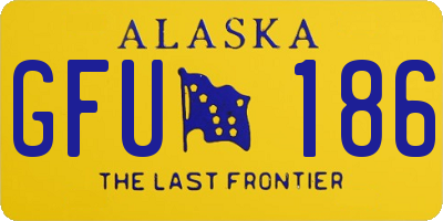 AK license plate GFU186