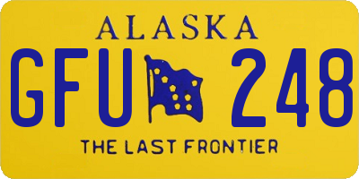 AK license plate GFU248