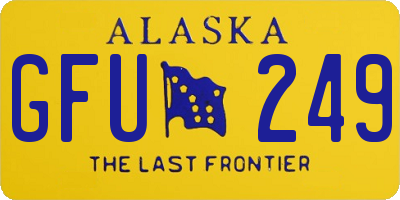 AK license plate GFU249