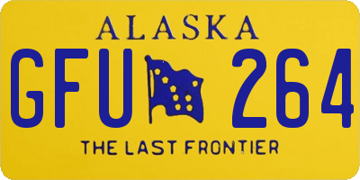AK license plate GFU264